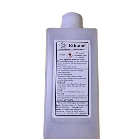 Liquid Ethanol 999 500 Ml Rs 135 Pack Brg Biomedicals Id