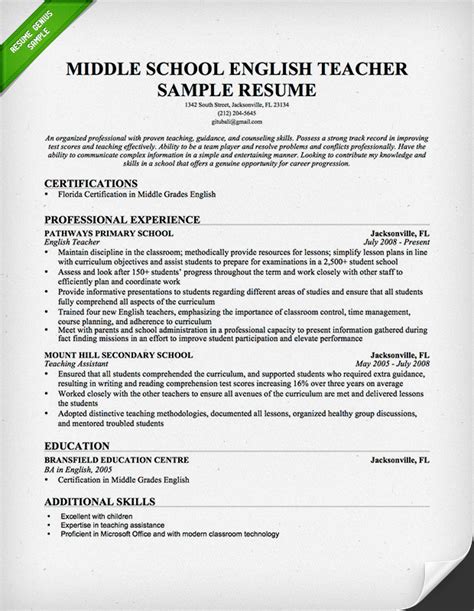 This can help you leave a good impression and make your resume easier to modify for. Teacher Resume Samples & Writing Guide | Resume Genius