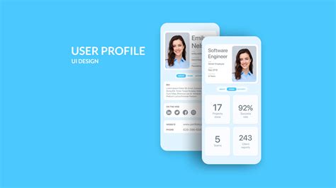 User Profile Design Figma Community