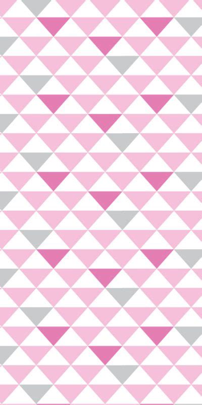 Geometric Triangles Pink