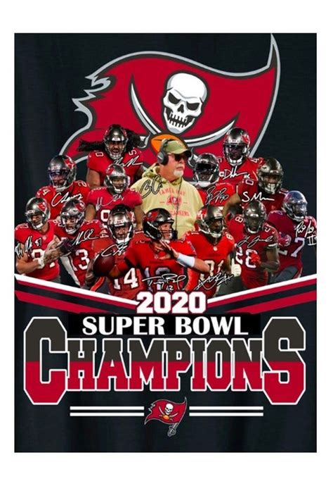 Tampa Bay Buccaneers 2020 Super Bowl Champions Football Card Etsy