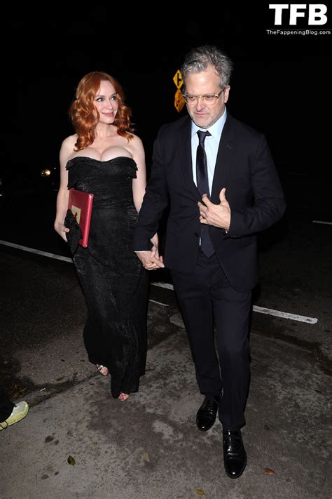 Christina Hendricks Displays Her Sexy Boobs As She Attends The Jennifer