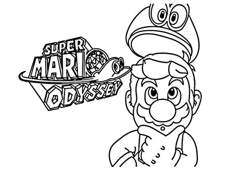 Super Mario Odyssey Printable Coloring Page Free Printable Coloring Pages