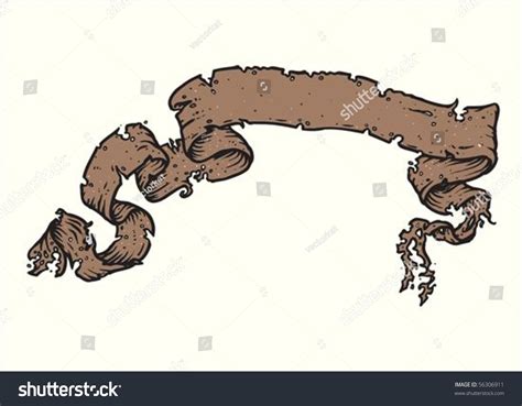 Illustrated Gothic Scroll Easy To Edit Stock Vector Illustration