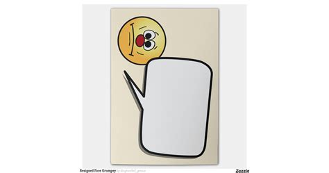 Resigned Smiley Face Grumpey Post It Notes Zazzle