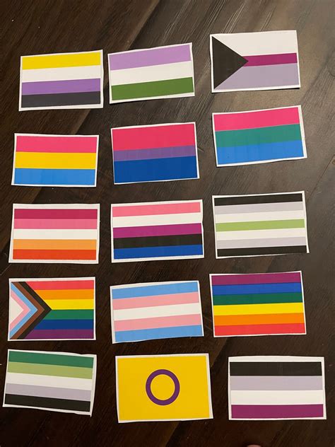 Pride Flag Sticker Many Different Genders And Sexualities Etsy