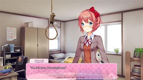 Yesterday Was Yuri Today Is Sayori You Find Sayori With A Noose In