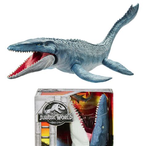 Mattel Jurassic World Real Feel Mosasaurus Swimming Figure Fallen