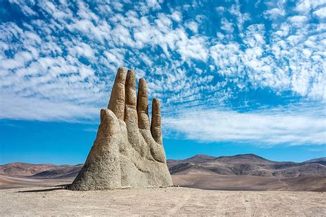 The Hand In The Desert Unique Places Around The World Worldatlas