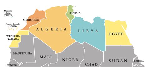 North Africa Mapscompany