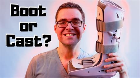 Boot Or Cast Broken Ankle Or Broken Foot Treatment Youtube