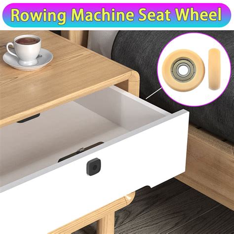 2pcs Rowing Machine Seat Wheel Nylon Roller Wheel Bearing 8x36x10mm