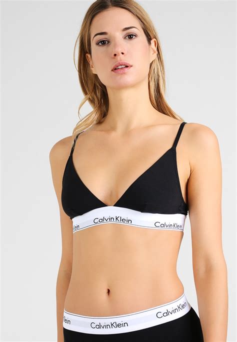 Calvin Klein Underwear Unlined Exclusive Triangle Bra Black