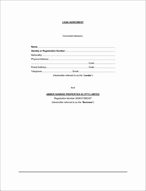 vehicle loan agreement template sampletemplatess