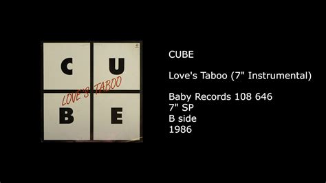 cube love s taboo 7 instrumental 1986 youtube