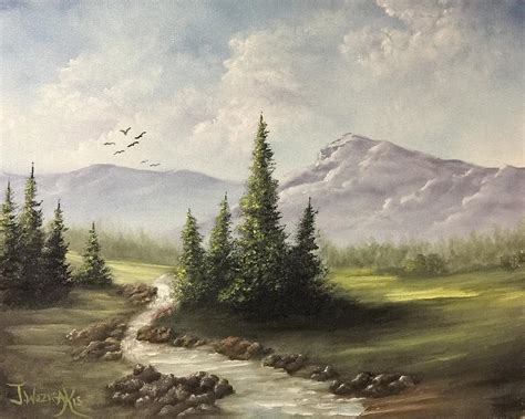In The Valley Painting By Justin Wozniak Pixels
