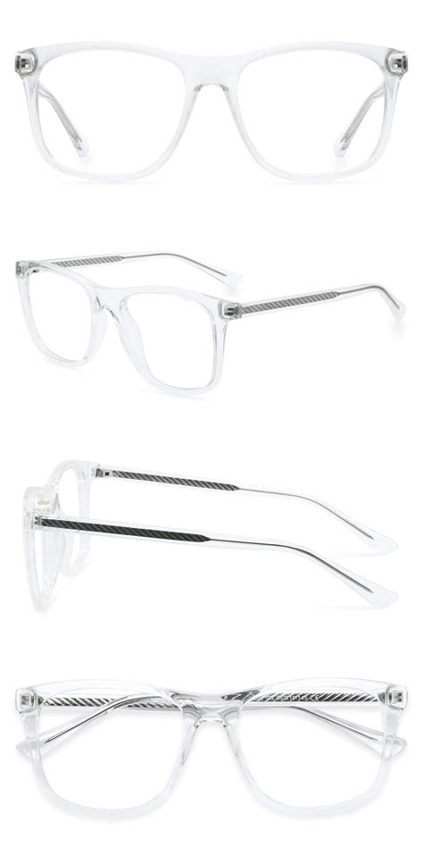 W2022 Clear 1974 Handmade Inspiration Square Glasses Spring Hinge