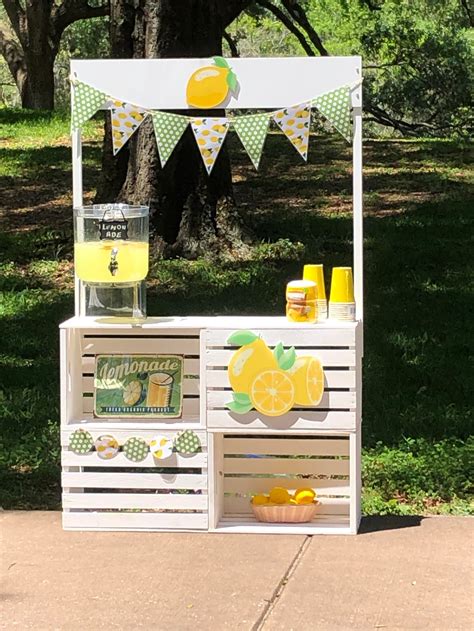 lemonade stand complete with all accessories and decor etsy