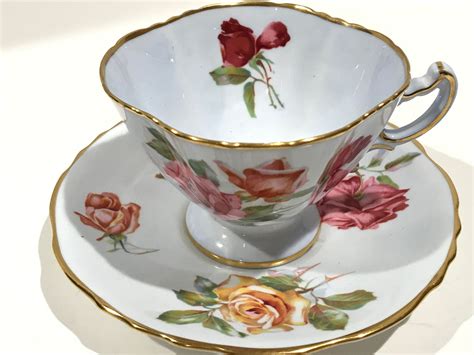 Reserved For Vh Romantic Hammersley Tea Cup And Saucer English Teacups Floral Tea Cups