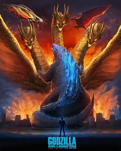 Godzilla King Of The Monsters 2019 2081 × 2600 By Kevin Chapman