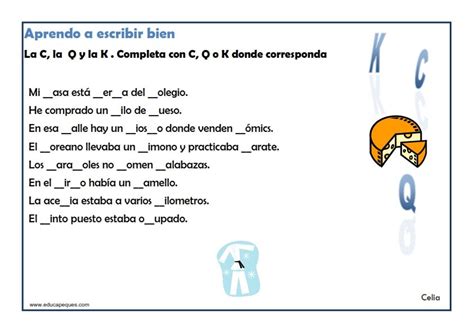 Ejercicios De Ortografia Tercero De Primaria Para Imprimir Vostan