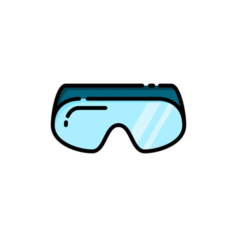 Safety Goggles Fill Outline Icon 602170 Vector Art At Vecteezy