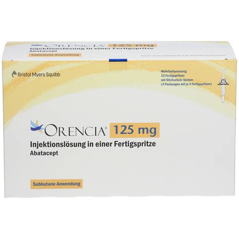 Orencia 125 Mg Injektionslösung Iefertigspritze 3x4 St Shop