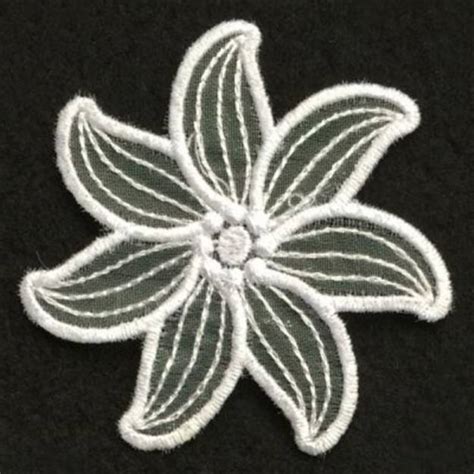 3d Organza Flower Machine Embroidery Design Embroidery Library At