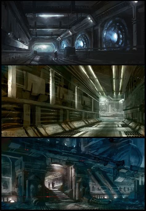 Sci fi interior concepts inspired by titanfall, call of duty, etc for more art, feel free to follow me on facebook: Spaceship Interiors pt. 1 by Vablo | Spaceship interior ...