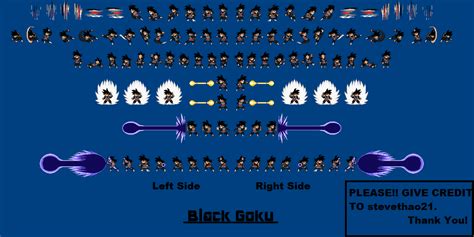 Goku Black Sprite Sheet