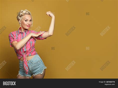 Pin Woman Power Image And Photo Free Trial Bigstock