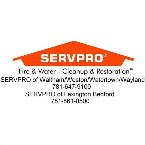 Servpro Of Lexington Bedford Bedford Ma Business Directory