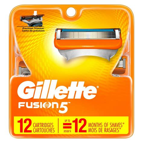gillette fusion 5 razor blade cartridges 12 count
