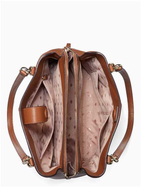 Kate Spade Leather Jackson Medium Triple Compartment Shoulder Bag In