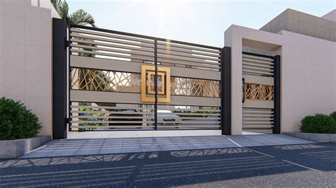 Bungalow gate design ideas with gorgeous house front gate collections. MODERN GATE DESIGN on Behance in 2020 | House gate design, House main gates design, Gate designs ...