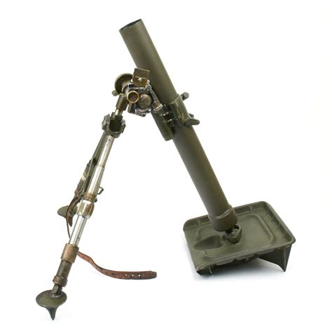 Original Us Wwii M2 60mm Display Mortar With M4 Collimator Sight And