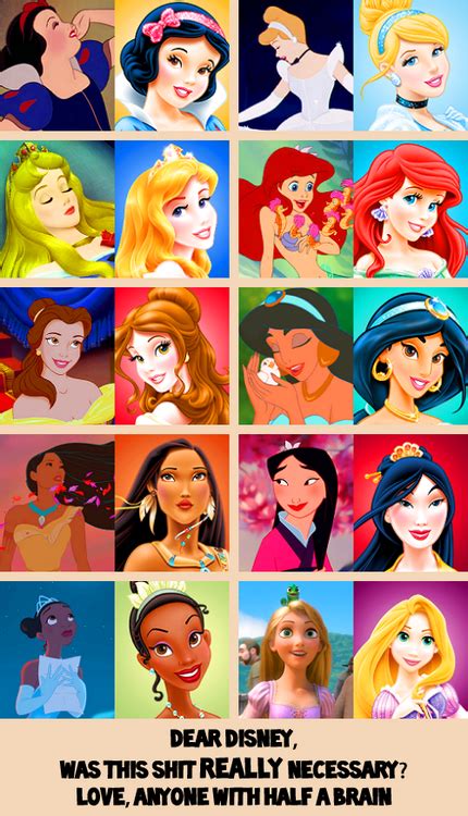 Oh No They Didnt Are The Newly Redesigned Disney Princesses Sending
