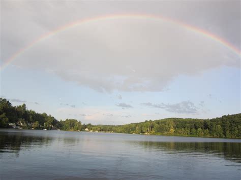 Wallpaper Lake Water Nature Reflection Rainbows Cloud Rainbow