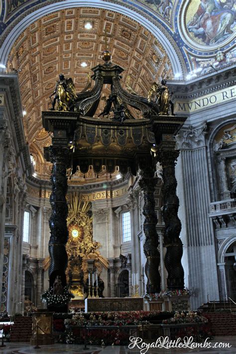 Baldacchino di san pietro, l'altare di bernini) is a large baroque sculpted bronze canopy, technically called a ciborium or baldachin. Bernini Unit Study