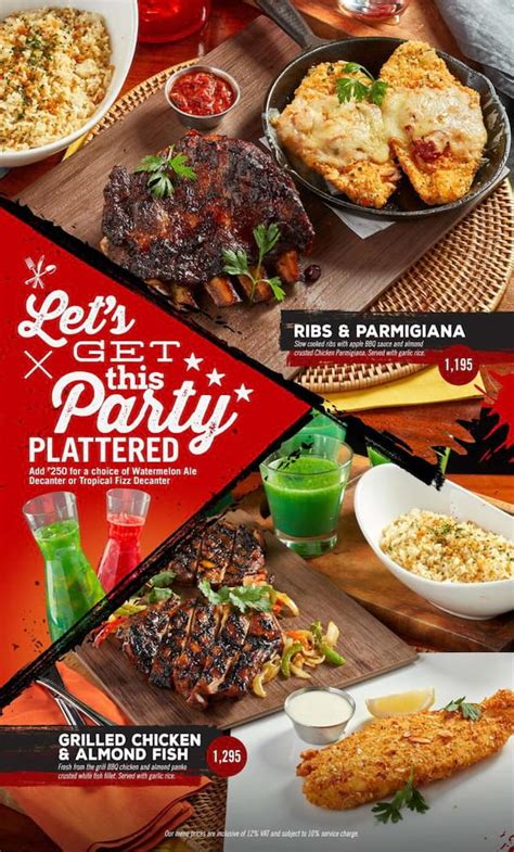 Tgi Fridays Menu Along With Prices And Hours Menu And Prices