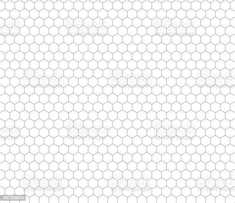 Gray Hexagon Grid Seamless Pattern Stock Illustration Download Image