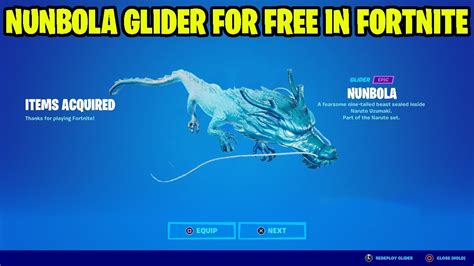 How To Get Nunbola Glider For Free In Fortnite New Dragon Glider For