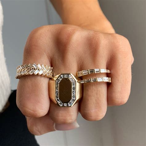 Styling Tip For An Effortless Layered Look Pair A Variety Of Rings