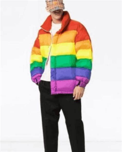 Tekashi 6ix9ine Rainbow Puffer Jacket Celenrity Jacket
