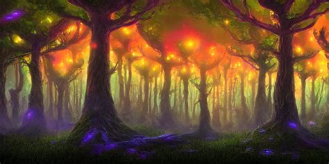 Cinematic Artwork Beautiful Fantasy Bioluminescent Stable Diffusion