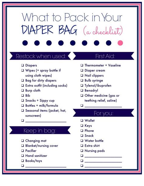 What To Pack In The Diaper Bag Iucn Water