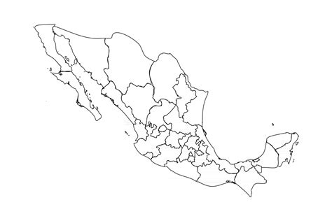 Mapa De Mexico Dibujo