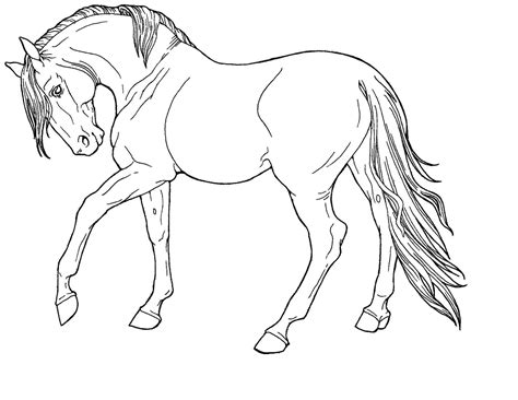 Horse Running Coloring Pages - Coloring Home