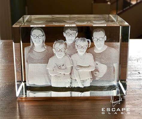 Laser Engraved Photo Block Photo Engraving Photo Blocks Glass