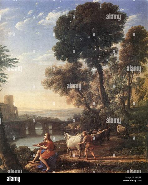 Claude Lorrain Landscape With Apollo Guarding The Herds Of Admetus